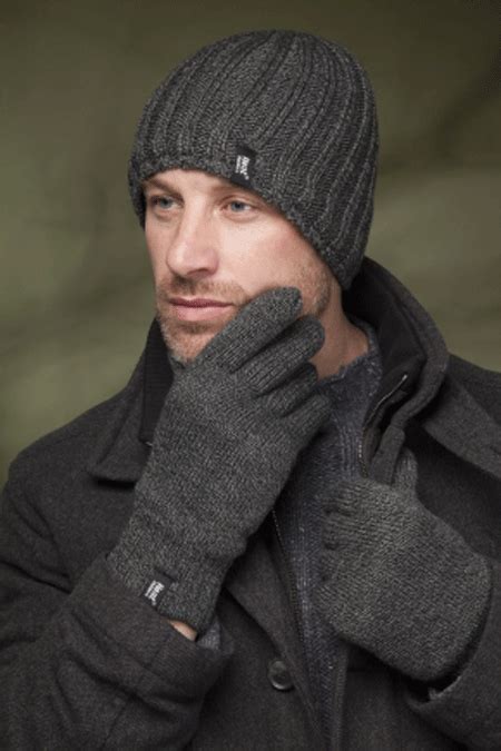 mens designer gloves and scarf set